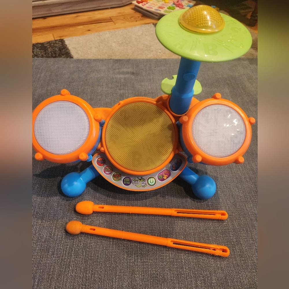 Colorful Kids Drum Set Used Condition